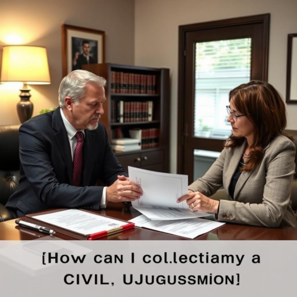 How do I collect a civil judgment in Charlottesville