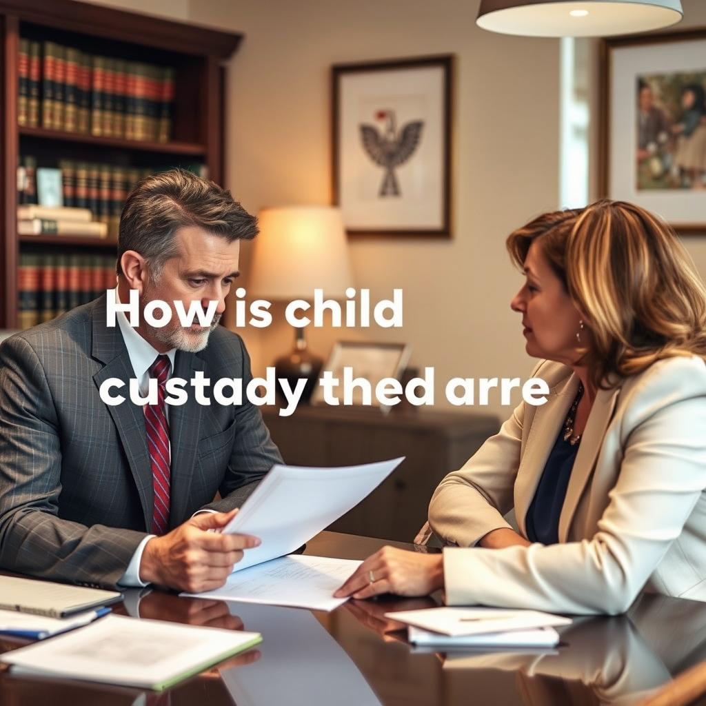 How is child custody decided in Albemarle County