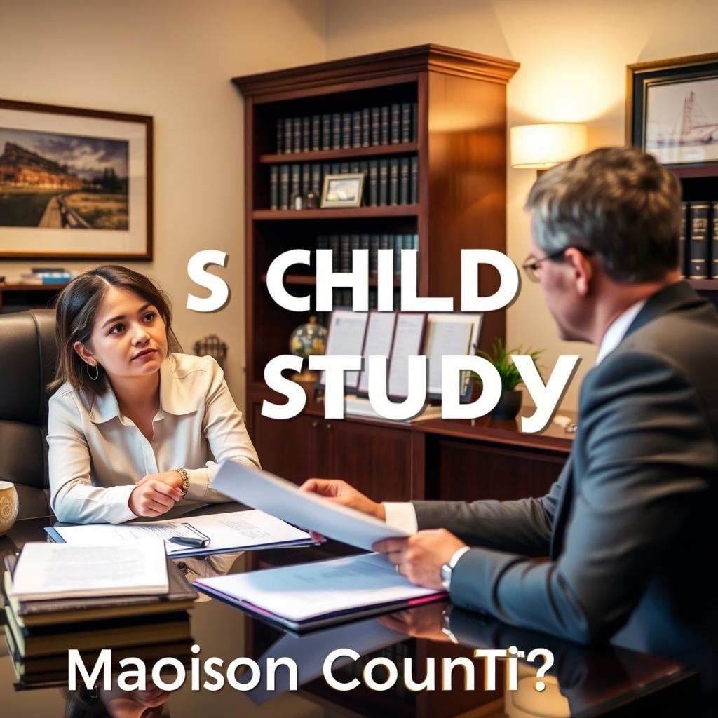 How is child custody decided in Madison County
