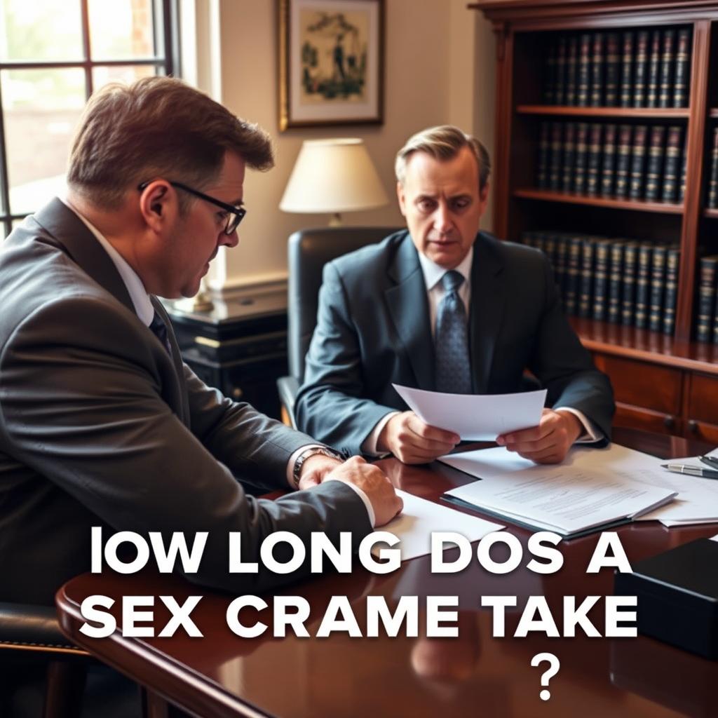 How long does a sex crime case take in Charlottesville