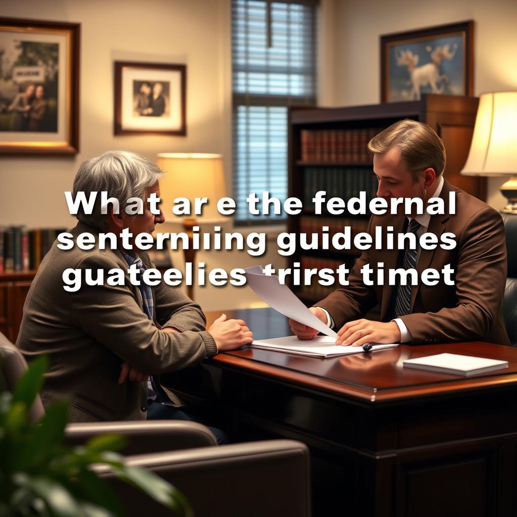 What are the federal sentencing guidelines for first-time offenders